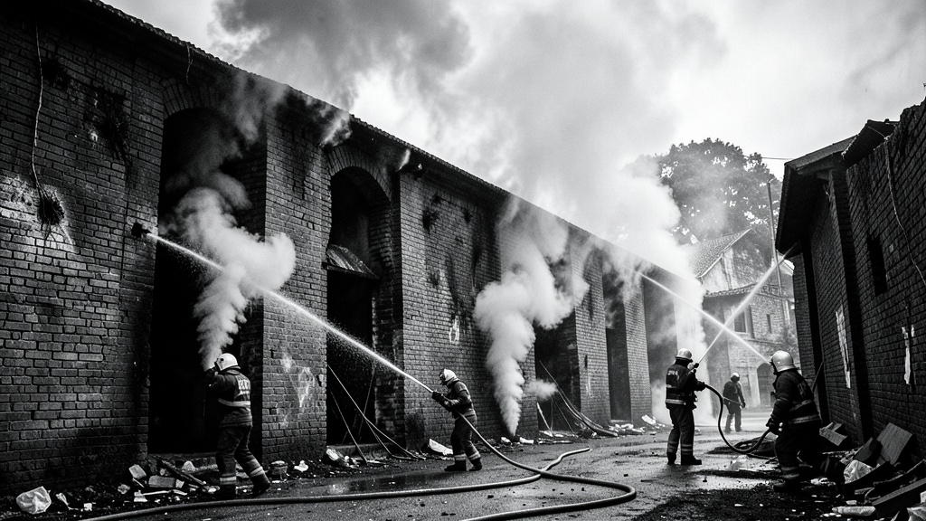 Fuerte incendio en el Batallón de Artillería de Tunjuelito: Bomberos controlan las llamas