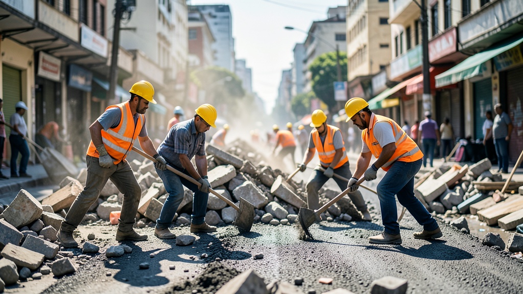 Bogotá registra cifra histórica en mantenimiento vial y aprovecha escombros