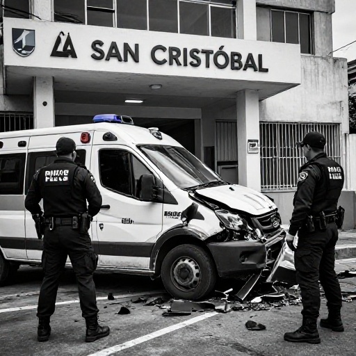 Investigan accidente de ambulancia en San Cristóbal por posible suplantación