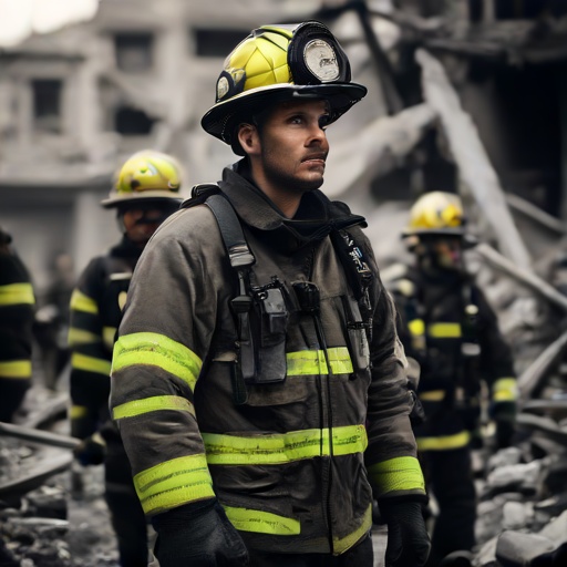 Alcalde Galán rinde homenaje a bomberos bogotanos por su apoyo en el rescate tras sismo en Cali