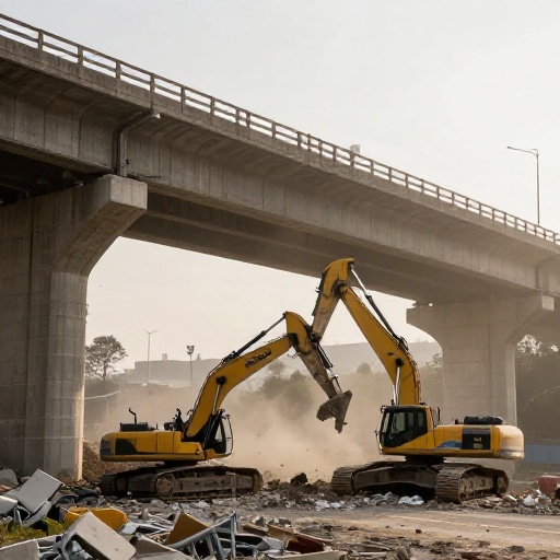 Inicia desmonte del puente sobre la 100 con Séptima en Usaquén; obras durarán dos meses