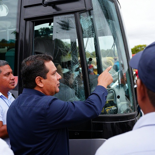 Concejal exige sanción a motociclista que rompió ventana de bus del SITP en Rafael Uribe