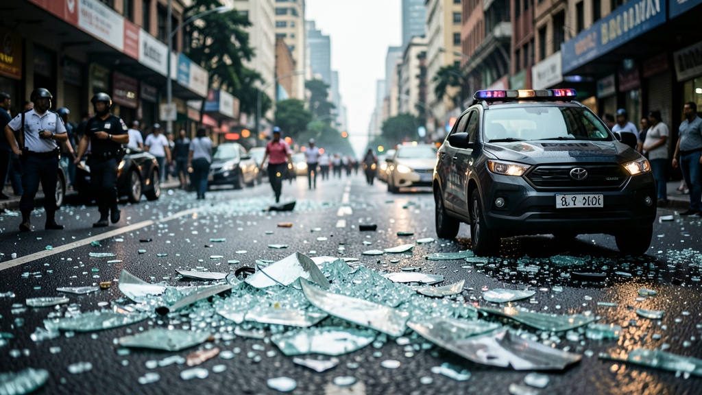 Violento incidente en el norte de Bogotá: conductor rompe vidrios de vehículo en plena vía