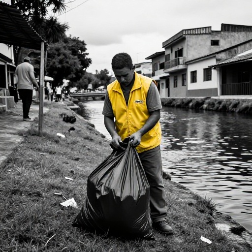 Operativo ambiental retira 30 toneladas de residuos del canal El Cedro en Usaquén