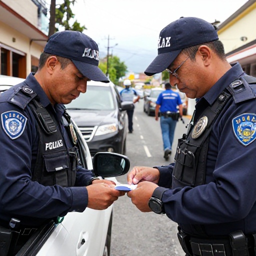 Inspección policial en San Cristóbal: resultados de controles de movilidad y seguridad