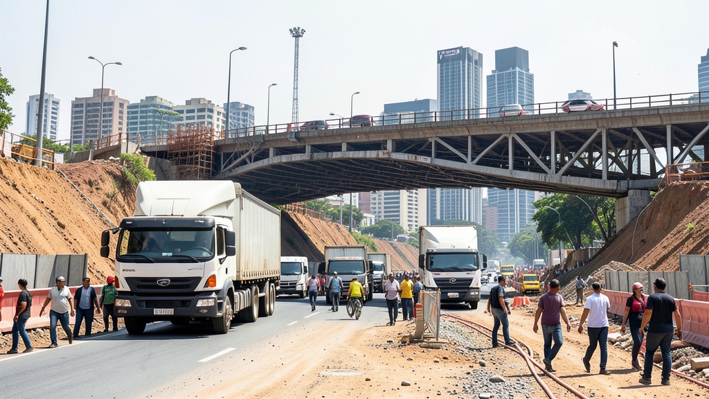 Megapuente de la Calle 13 avanza al 50% y promete aliviar el tráfico en Bogotá