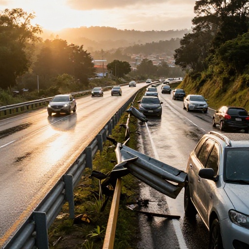 Autopista Medellín-Bogotá: mal estado incrementa accidentes en Cocorná