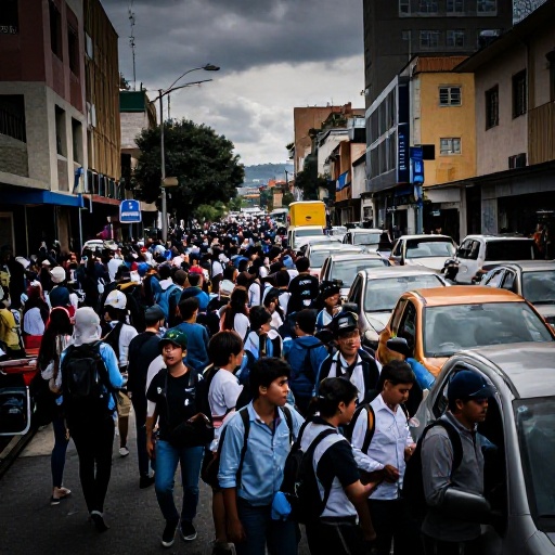 Bloqueo estudiantil en la 72 con Sur afecta movilidad en Chapinero