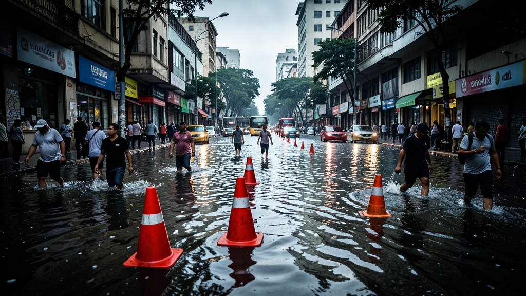 Lluvias y encharcamientos complican la movilidad en Bogotá este martes 13