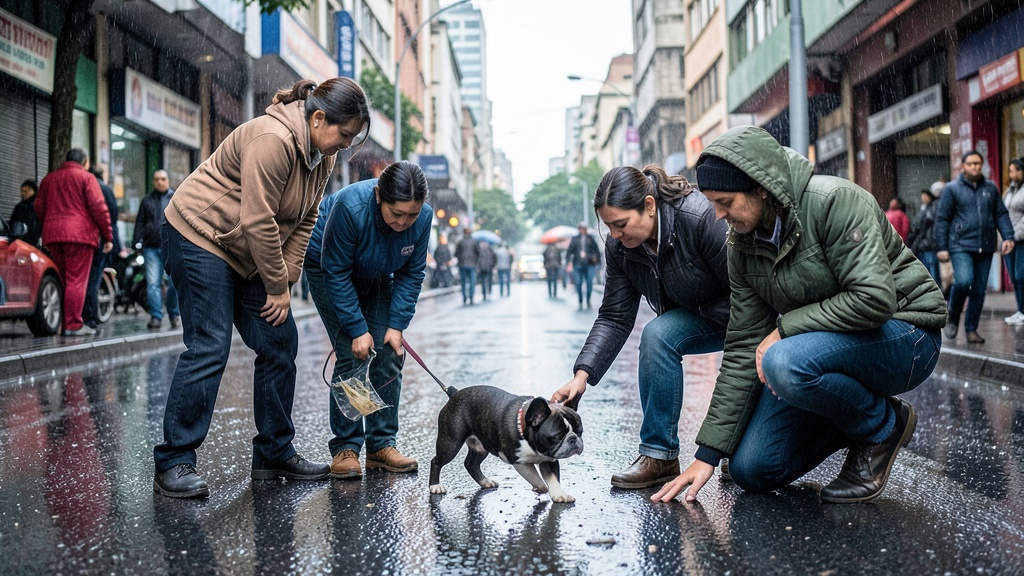 Roban bulldog francés en Bogotá y su familia lo busca desesperadamente