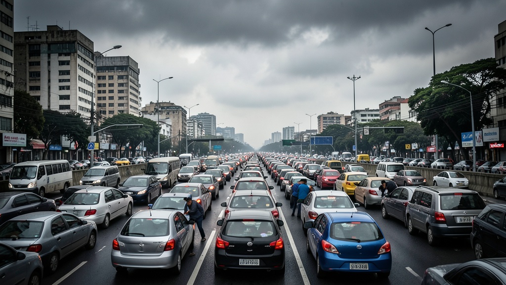 Trancón masivo en la Autopista Norte paraliza el ingreso a Bogotá este lunes