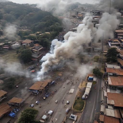 Incendio tras bloqueo en vía Medellín-Bogotá: denuncia del gobernador Rendón