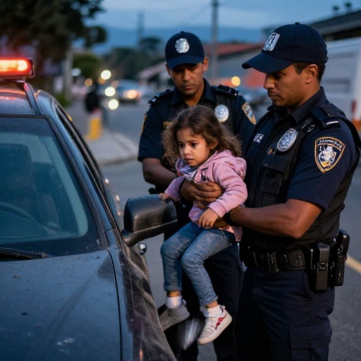 Operativo policial rescató a niña de 7 años en camioneta hurtada en Bogotá
