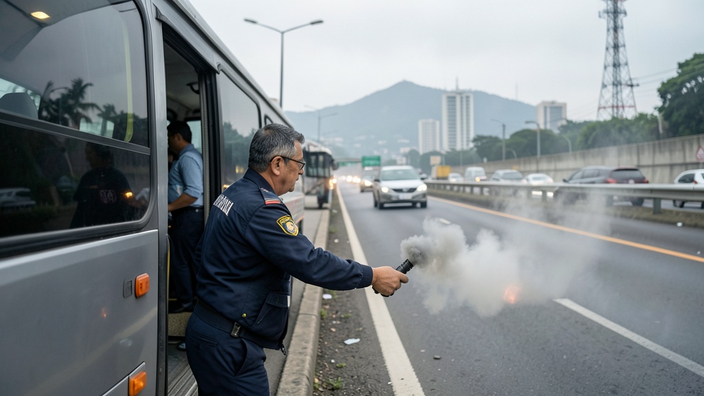 CAR fiscaliza buses intermunicipales que conectan la Sabana con Bogotá por emisiones