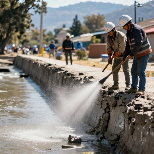 Acueducto de Bogotá reconstruye canal Albina deteriorado en Rafael Uribe Uribe