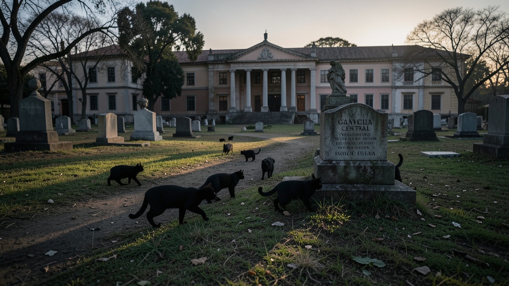Hallazgo inquietante: varios gatos negros aparecen en tumba del Cementerio Central