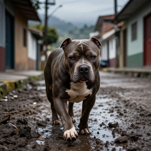 Rescatan pitbull en Usme tras denuncias de maltrato animal en Bogotá
