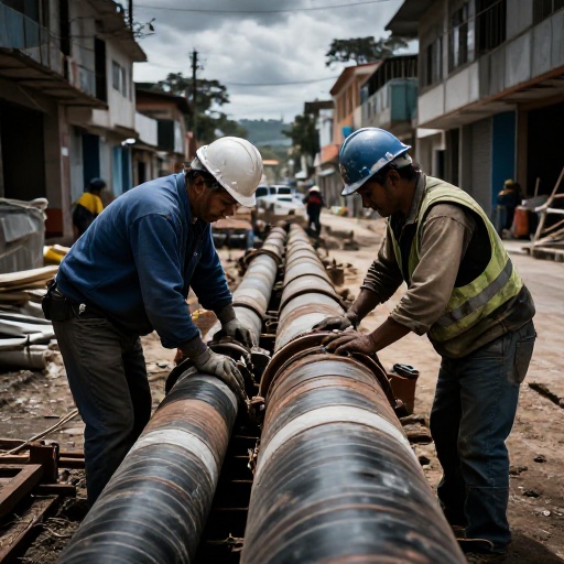 Acueducto de Bogotá avanza en reparaciones de tubería en Suba