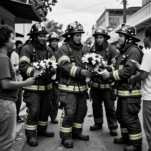 24 bomberos de Tunjuelito reciben reconocimiento por su valentía y vocación de servicio