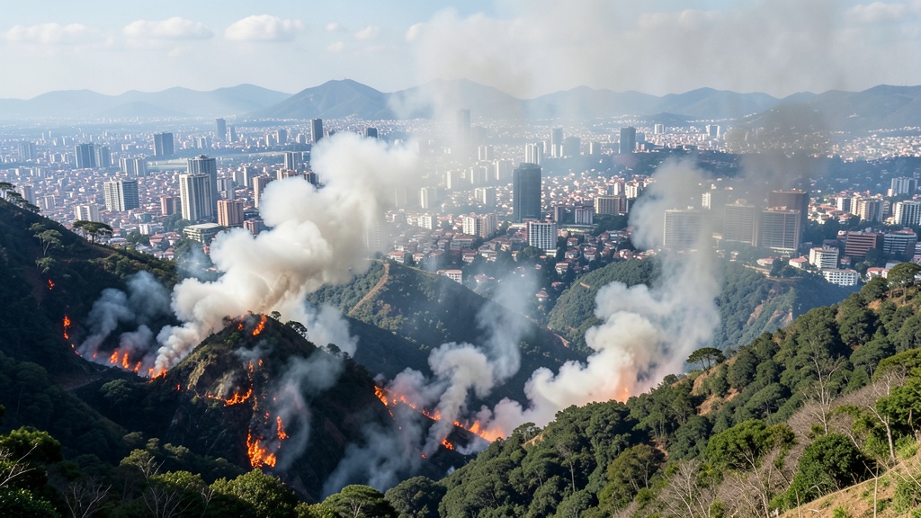 Incendios forestales activos en Cundinamarca y Tolima alertan a Bogotá por calidad del aire