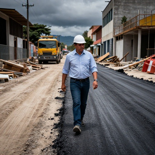 Alcalde Galán inspecciona avances del tramo 1 de la Nueva Calle 13