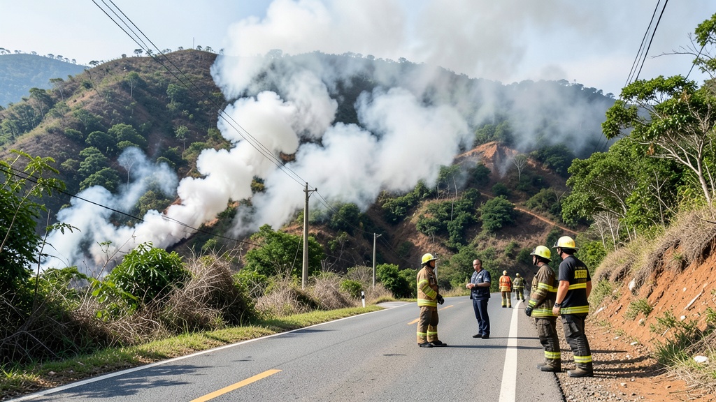 Alcaldía confirma que incendio en Cerro Guadalupe sigue activo