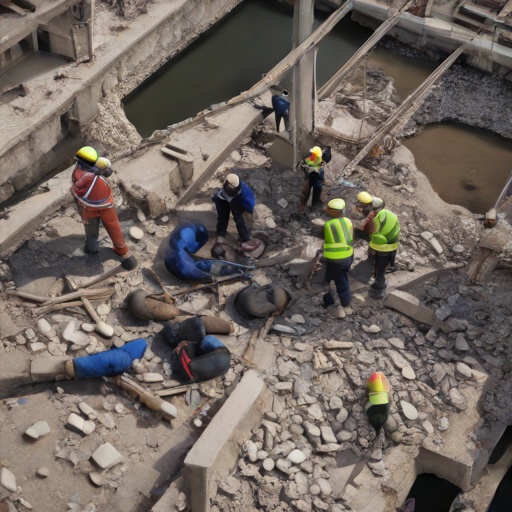 Colapso en obra de Puente Aranda deja varios trabajadores heridos