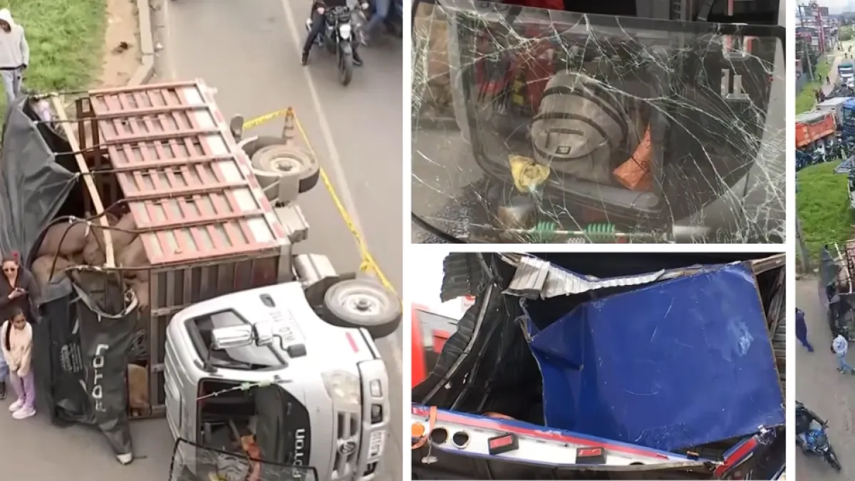 Accidente en Bogotá-Mosquera: 'Colchones les salvaron la vida' tras choque con tractocamión